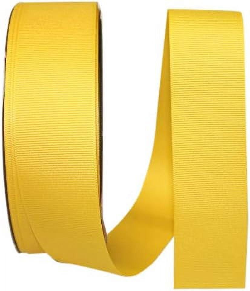 Grosgrain Texture , 11/2 Inch X 50 Yards, Maize
