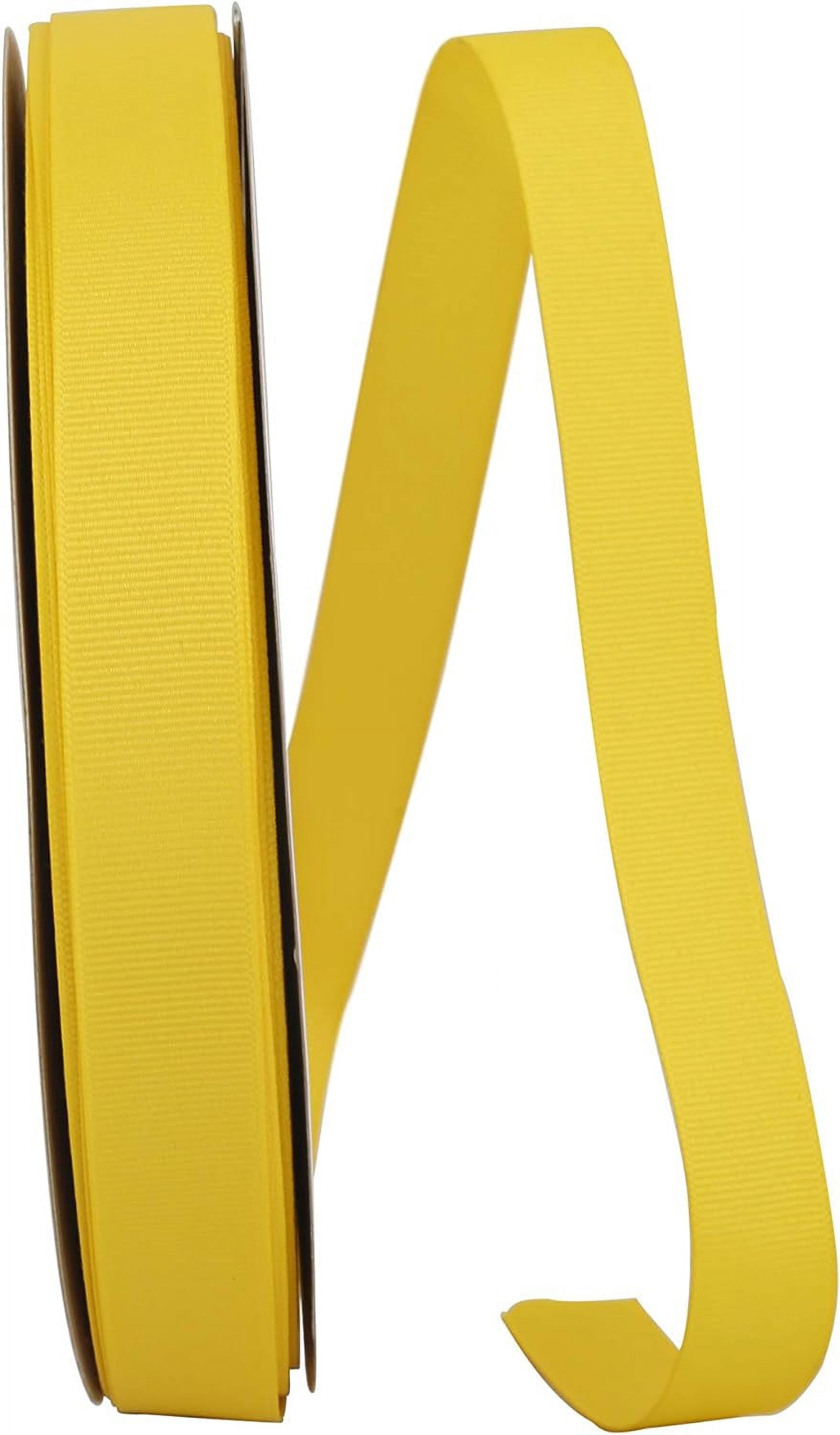 Grosgrain Texture , 7/8 Inch X 100 Yards, Maize