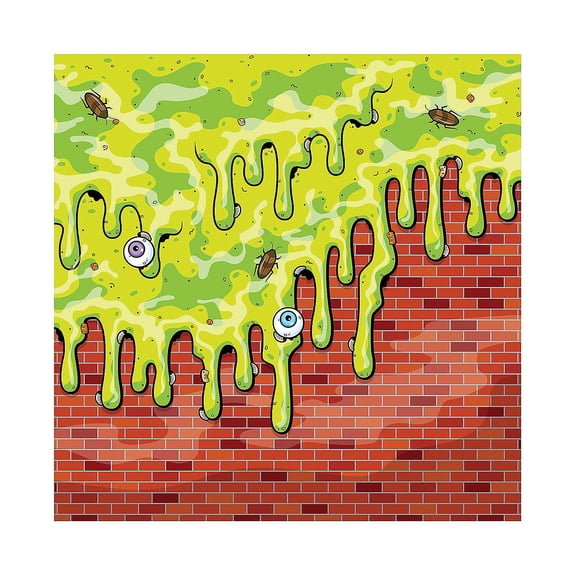 Gross Slime Plastic Backdrop - Party Decor - 3 Pieces