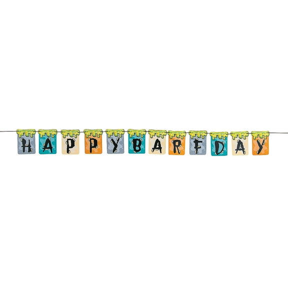 Gross Slime Birthday Banner - Party Decor - 1 Piece