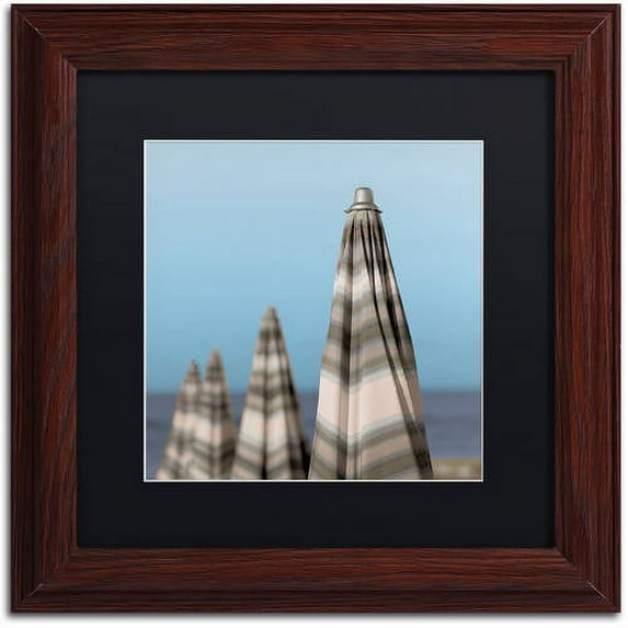 "Grossetto Parasol IV" Canvas Art by Alan Blaustein, Black Matte, Wood Frame