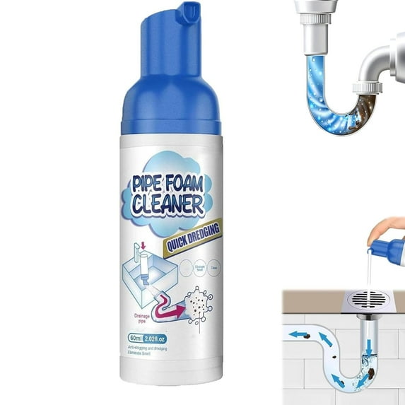 Grossplus Drain Cleaner, Foaming Sink Drain Cleaner, Gross Plus Sink Overflow Cleaner, Powerful Foam DrainCleaner, for Household and Kitchen Pipe Cleaning
