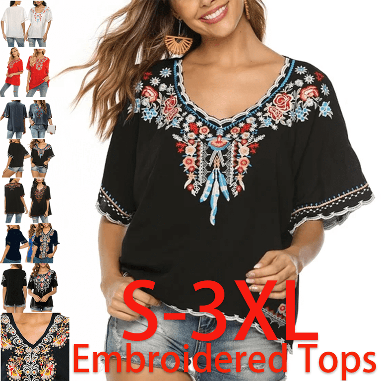 Womens boho tunic tops 2025