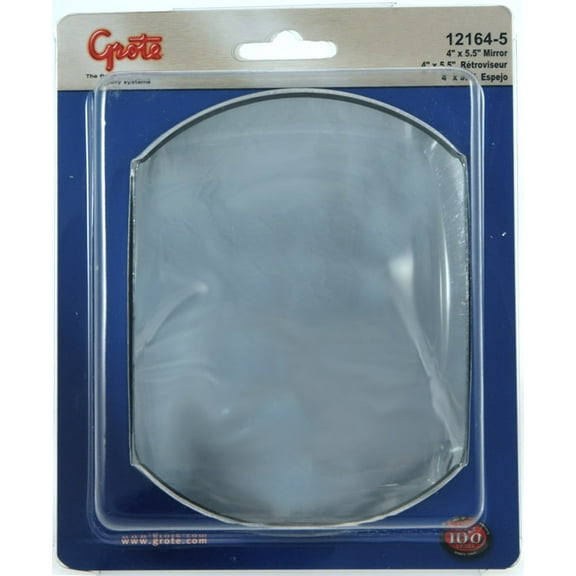 Grote 12164-5 4" x 5 1/2" Stick-On Convex Mirror (Rectangular)