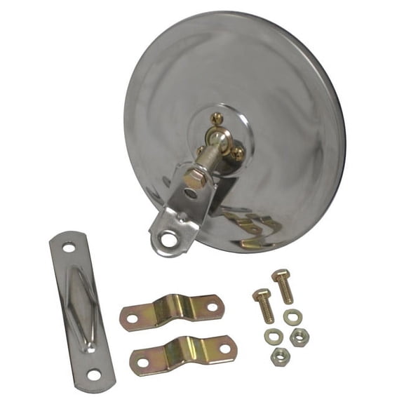 Grote 28663 6" Convex Center-Mount Spot Mirror ("L" Bracket)