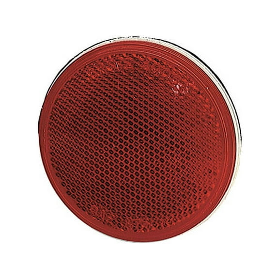 Grote 40062 - Reflector, 3", Red, Round Stick-On