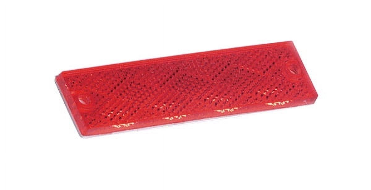 Grote 40132 - Reflector, Red, Mini Stick-On Rectangular - Walmart.com