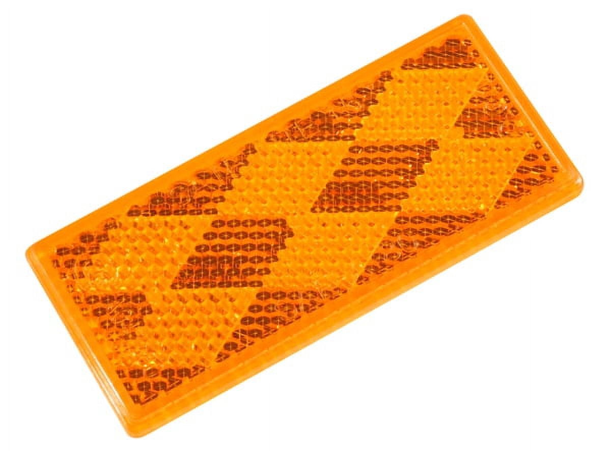 Grote 40303 - Reflector, Yellow, Rectangular, Stick-On - Walmart.com