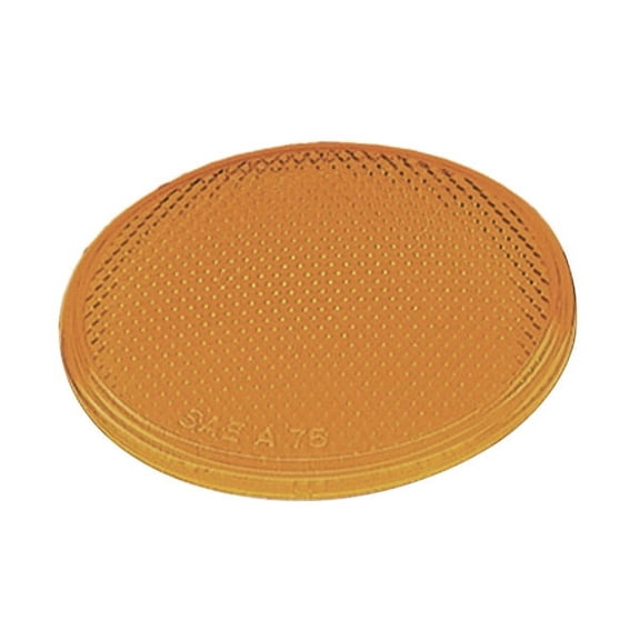 Grote 41003 - Reflector, 2" Round, Yellow, Stick-On