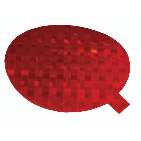 Grote 41142 Red 2 15/16" Round Stick-On Tape Reflectors