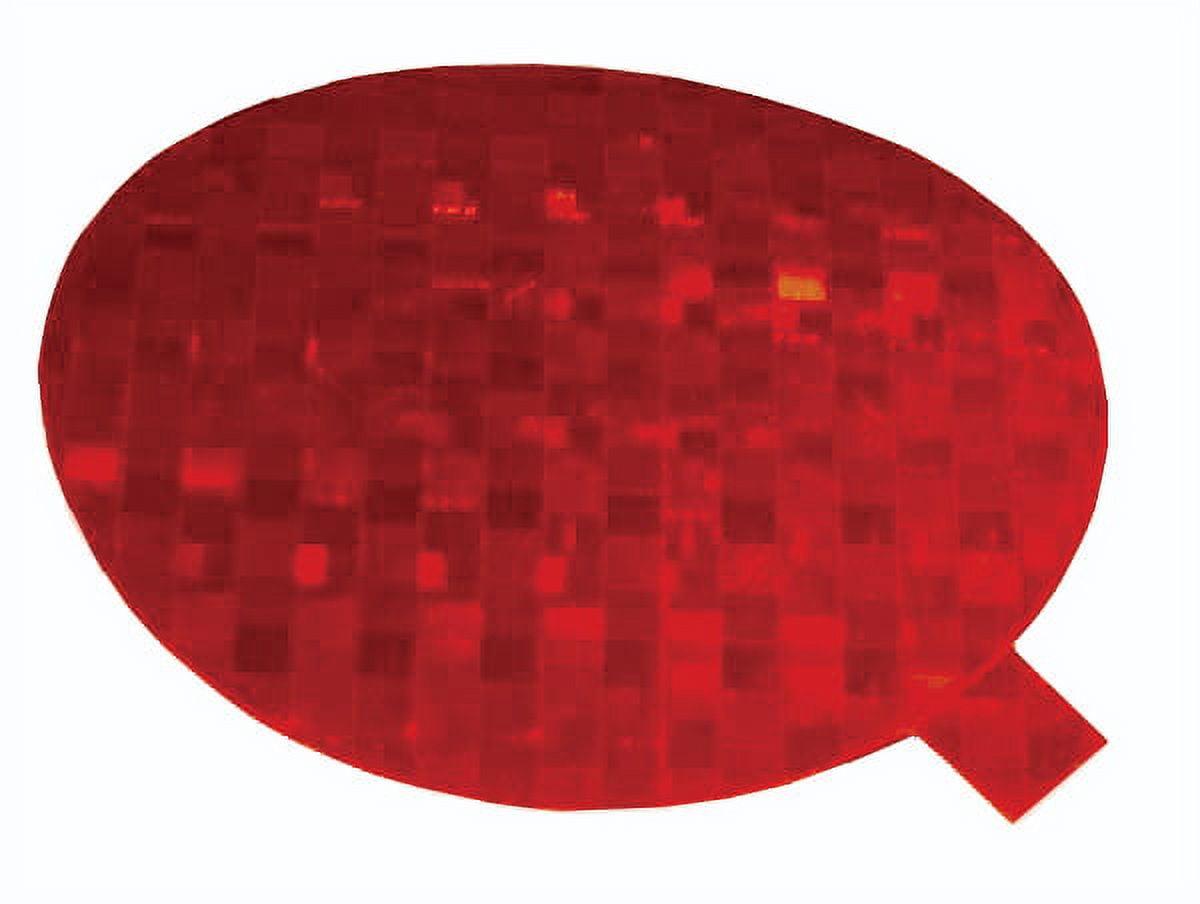Grote 41142 - Reflector, 3" Round , Red, Stick-On, Class "A" Tape
