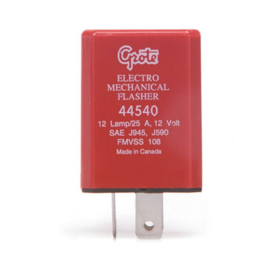 Grote 44540 - Flasher, 12-Lamp Electromechanical Flasher, 3 Terminal