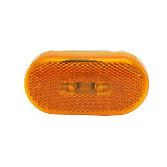 Grote 45933 - Clearance Marker Lamp, Yellow, 2-Bulb Oval,With Class "A" Reflector