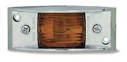 Grote 46893 Yellow Chrome-Armored Clearance Marker Light
