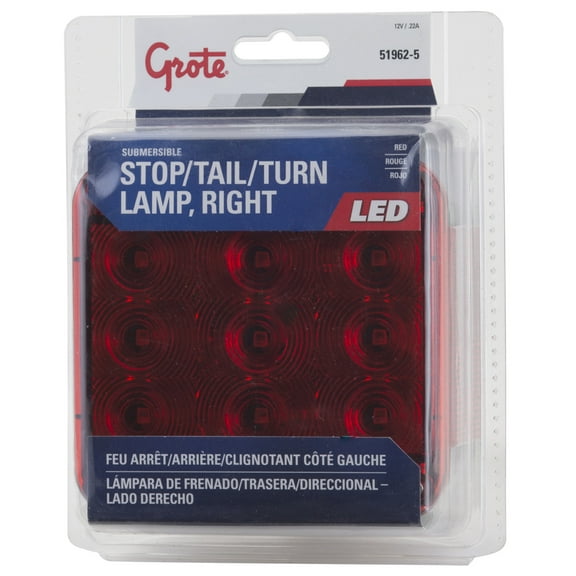 Grote 51962-5 Submersible LED Trailer Lighting Kit - RH Stop Tail Turn
