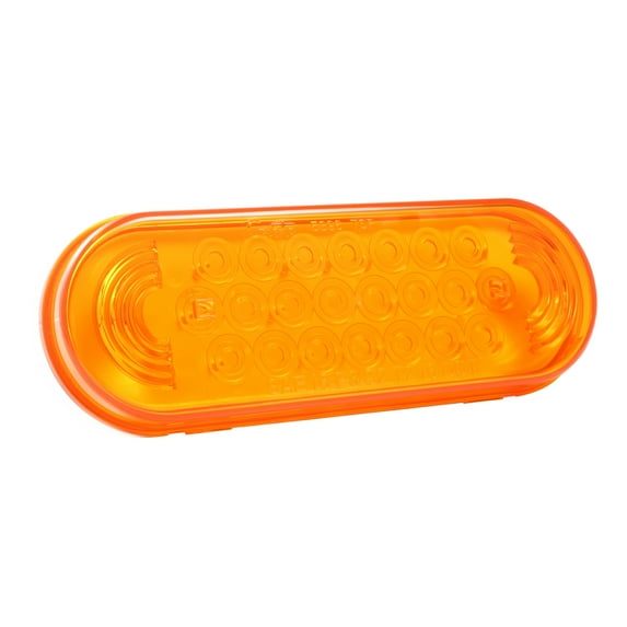 Grote 52073 SuperNova Oval LED Stop Tail Turn Light - Amber, Male Pin, 24V