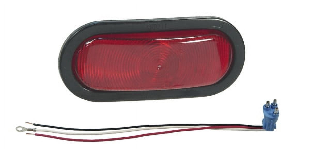 Grote 52572 - Stop, Tail, Turn Lamp, Red, Oval Lamp Torsion Mount Iii Sealed Oval Stop, Tail, Turn