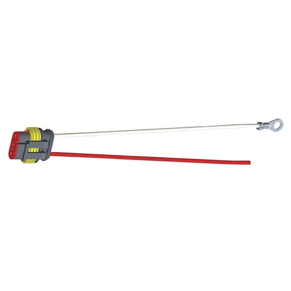 Grote 66862 - Pigtail, 11" Long, 2-Wire Plug in Pigtail with Amp Connector
