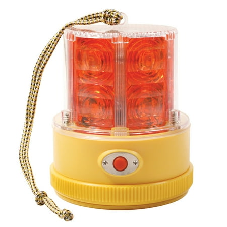 Grote 77912 360° Portable Battery Operated LED Warning Light - Red