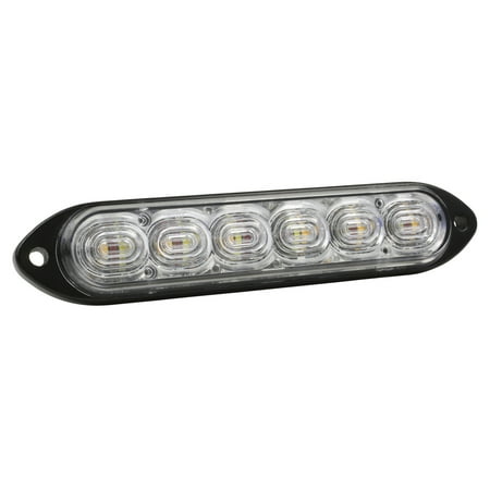 Grote 78462-3 Auxiliary Strobe & Stop Lamp - Surface mount, Flashing Amber/Solid Red (Bulk Packaging)