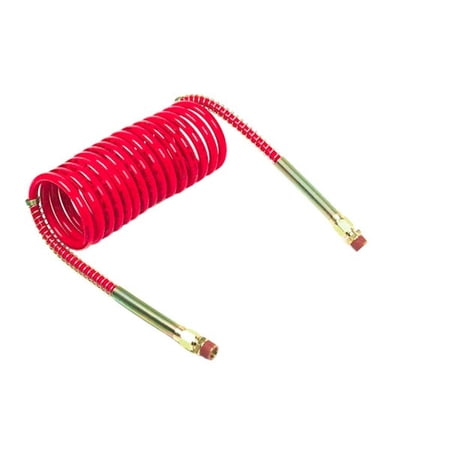 Grote 81-0020-R 20' Coiled Air Single With 12 Inch Leads Red