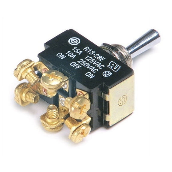 Grote 82-2122 On/Off/On 3 Position Heavy Duty Toggle Switch - 15 Amp