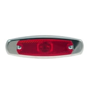 Grote CLR/MKR LAMP, RED, SUPERNOVA LED LOW-PROFILE W/BEZEL 47252