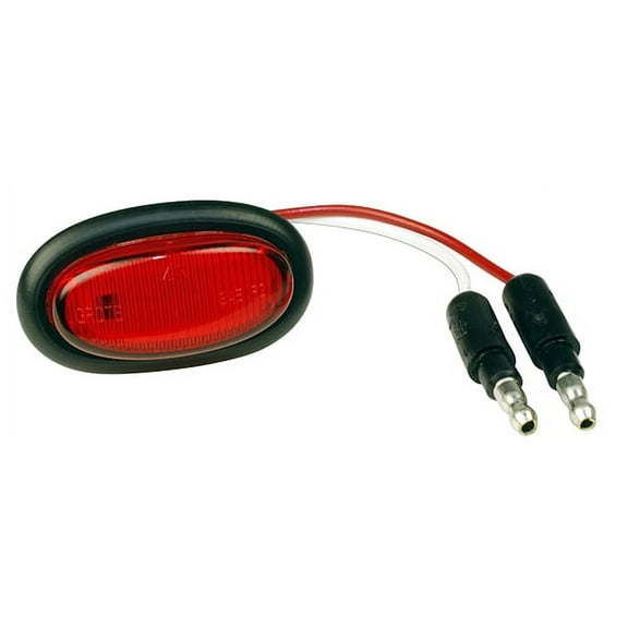 Grote CLR/MKR, RED, LED, MICRONOVA P2 WITH GROMMET (47962)