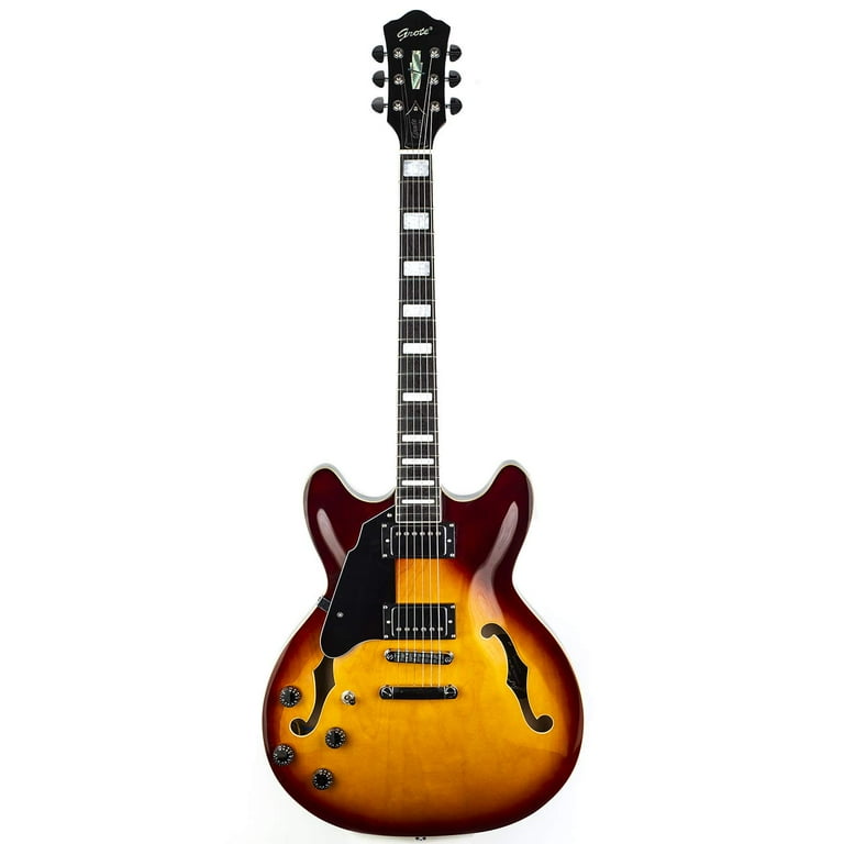 Indio 335 guitar black new arrivals