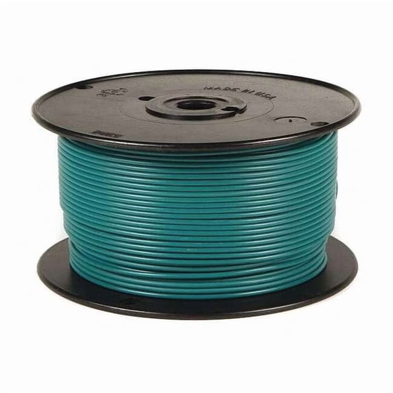 Primary Wire, GPT, 12 AWG, 1C C, Green, PVC, Stranded, 60V, 500 ft.