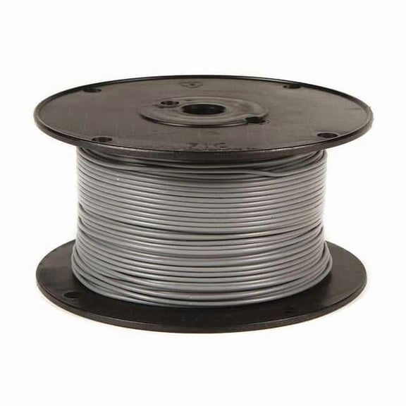 Primary Wire, GPT, 14 AWG, 1C C, Gray, PVC, Stranded, 60V, 100 ft. 87-7003