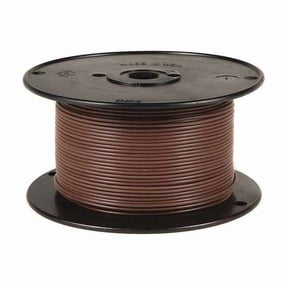 Primary Wire, GPT, 18 AWG, 1C C, Brown, PVC, Stranded, 60V, 100 ft. 87-9001