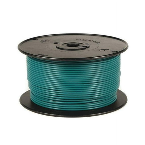 Primary Wire, GPT, 18 AWG, 1C C, Green, PVC, Stranded, 60V, 100 ft.