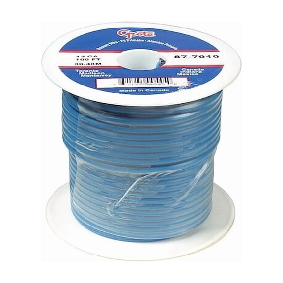 Primary Wire, GPT, 10 AWG, Copper, Blue, PVC Jacket, Stranded 89-5010
