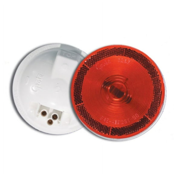 Grote Torsion Mount  II 4" Stop Tail Turn Light, Built-in Reflector, Female Pin, Red
