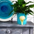 thumbnail image 1 of Grotto Aqua Seashell Planter, 1 of 4