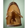thumbnail image 1 of Grotto-Olive Wood-Bark Slice Grotto With Palm (4" to  5"), 1 of 5