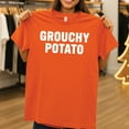 thumbnail image 1 of Grouchy Potato T‑Shirt - Funny Sweet Potato Meme Tee, Rude Potato Graphic Shirt, 1 of 5