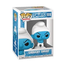 Grouchy Smurf 1518 Funko Pop With Protector The Smurfs