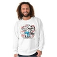 thumbnail image 1 of Grouchy Smurf Angry Cranky Cartoon Sweatshirt for Men or Women Brisco Brands M, 1 of 6