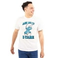 thumbnail image 1 of Grouchy Smurf Ask Me If I Care Grump Men's Graphic T Shirt Tees Brisco Brands 2X, 1 of 5