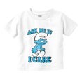 thumbnail image 1 of Grouchy Smurf Ask Me If I Care Grump Toddler Boy Girl T Shirt Infant Toddler Brisco Brands 18M, 1 of 6