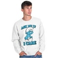 thumbnail image 1 of Grouchy Smurf Ask Me If I Care Grump Unisex Plus Size Sweatshirt Brisco Brands 3X, 1 of 5