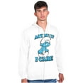 thumbnail image 1 of Grouchy Smurf Ask Me If I Care Grump Zip Up Hoodie Men's Women's Brisco Brands L, 1 of 6
