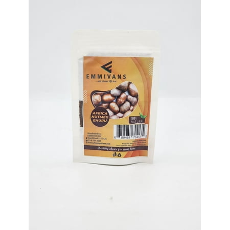 Emmivans Ground African Calabash Nutmeg, Ehuru Efuru Spice for Soups, Stews & Seasoning - 1.5oz
