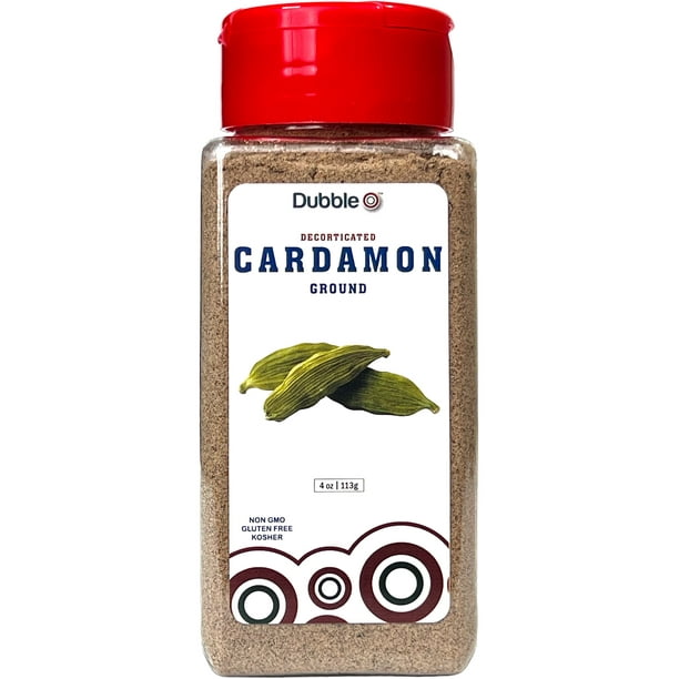 Ground Cardamom Powder 4 oz. Non GMO, Kosher, Halal, and Gluten