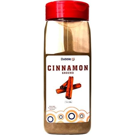 Ground Cinnamon Powder - 7 oz. ? Non GMO, Kosher, Halal, and Gluten Free ? Dubble O Brand