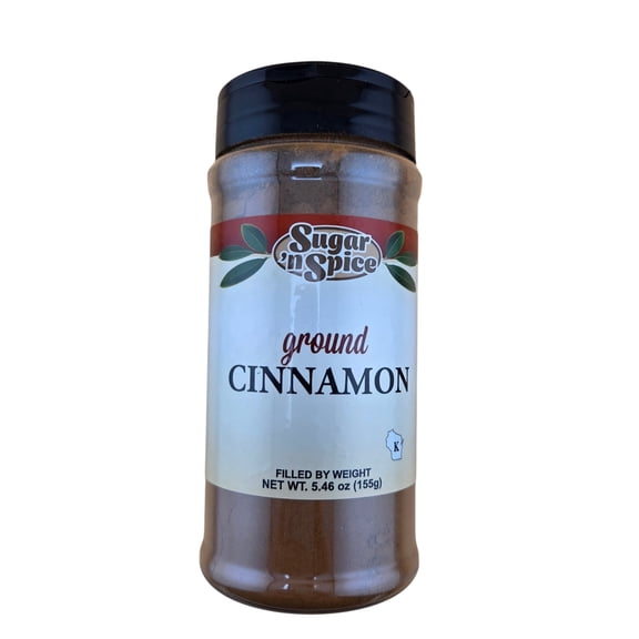 Ground Cinnamon Spice, 5.46 oz Bottle, Fine Ground Cinnamon for Baking, Cooking & Coffee