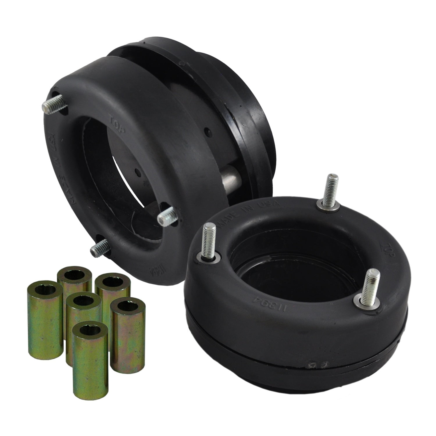 Ground Force 3819 Leveling Suspension Kit; 2 in. Front Lift; Incl. Front Urethane; Metal Inner Spacer;