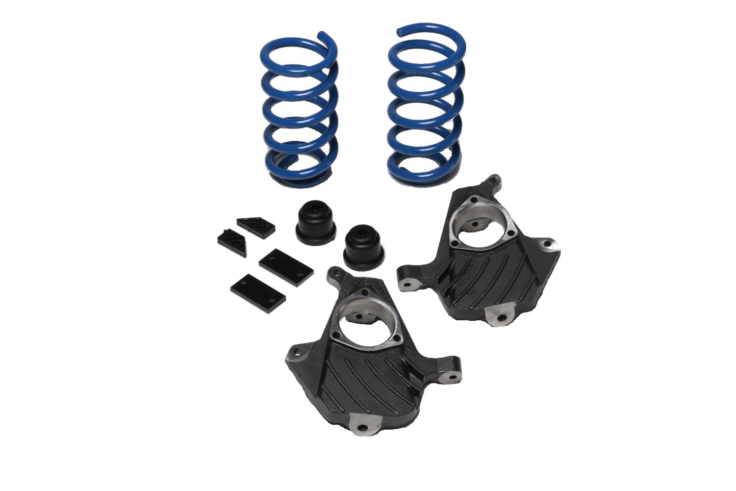 Ground Force 9855 Suspension Drop Kit; Incl. Front Spindles/Rear Coils/Rear Air Brackets/Sway
